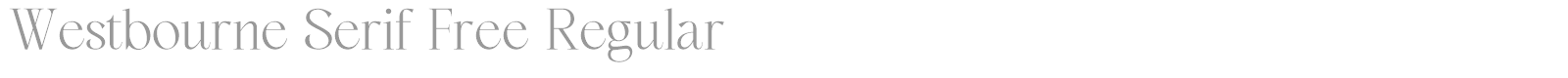 Westbourne Serif font preview